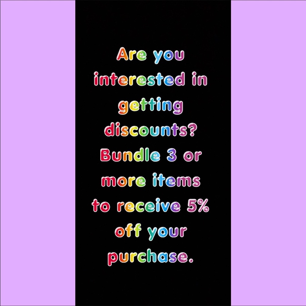 💕Discounts!!! Discounts!!! Discounts!!!! 💕